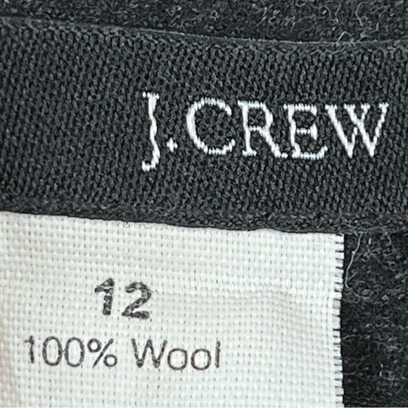 J. CREW 100% Wool Charcoal Dress Trouser Pants Size 12 Career Wear Professional - Picture 5 of 13